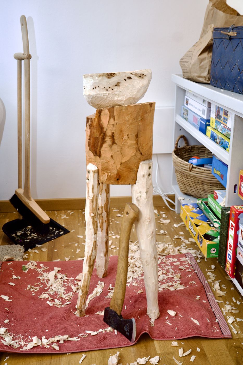 Figurative sculpture in progress